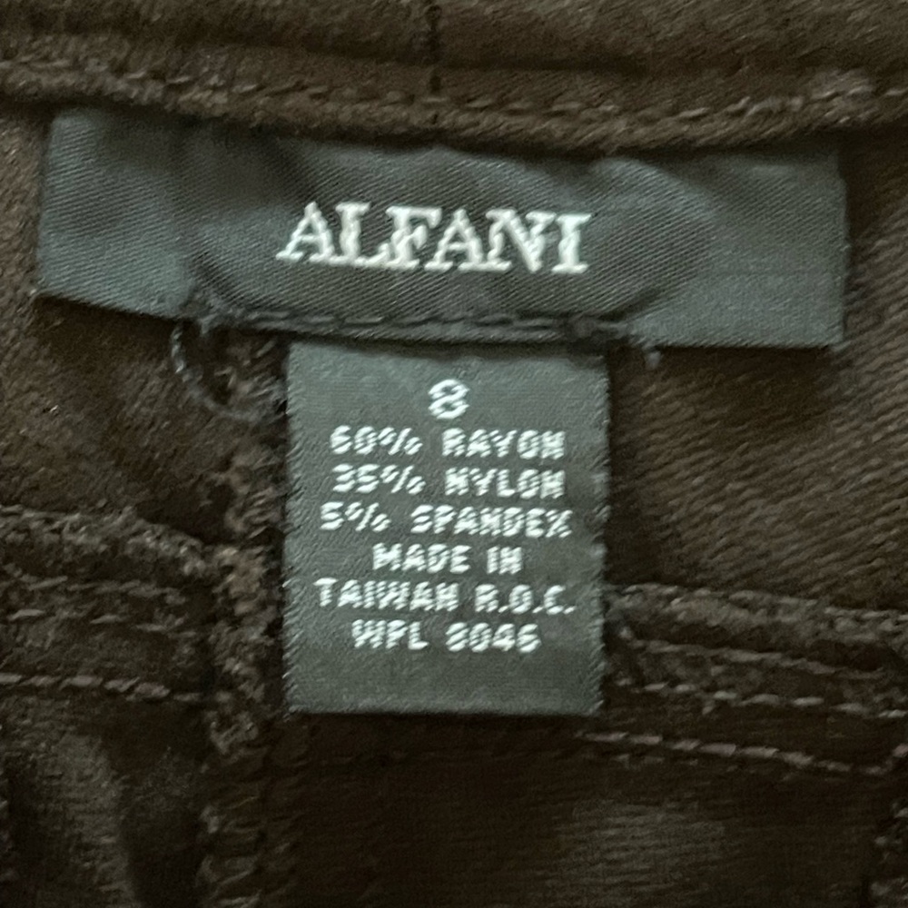 Alfani Old money Stretchy Boutique Chic Office Pants Sz 8 - Picture 4 of 8